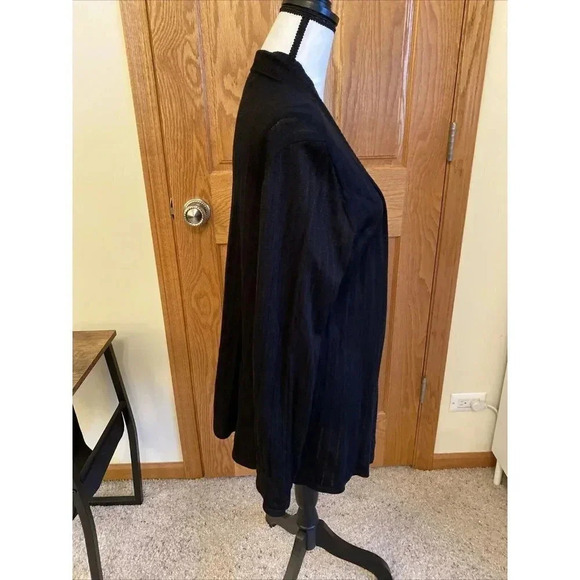 Jones New York XL Black Open Front Cardigan Sweater - Picture 4 of 8